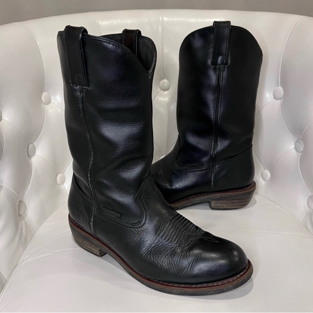 Dan Post, Mens, Black, Embossed, cowboy boots